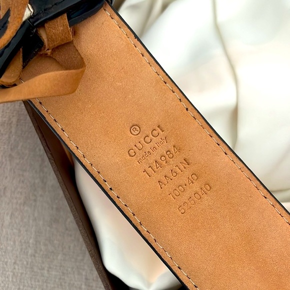 Gucci GG Canvas ssima interlocking Belt Black 114984 - Picture 6 of 9